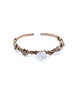 bransoletki wire wrapping Miedziana bransoleta mankietowa z ametystem 5