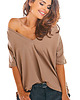 t-shirt damskie Bluzka C203 beż 2