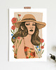 plakaty Letni kapelusz , kobiecy plakat, ilustracja 3