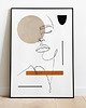 plakaty Kobieta - plakat LINIE boho styl 2