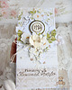 kartki scrapbooking Kartka komunijna z hostią "Holy&White 5"GOTOWA 3