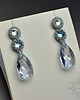 kolczyki swarovski Blue Shade, kolczyki z kryształami Swarovskiego, beading 2
