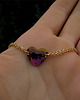 bransoletki ze szkła Bransoletka Lilac Shadow Heart 1
