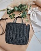 torebki do ręki Czarna torebka plecione Handmade - elegancka torebka damska do pracy 7