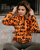 bluza z kapturem damska Damska Bluza z kapturem DR.CROW Dr Crow Orange 1