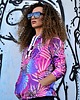 bluza z kapturem damska Damska Bluza Expres Zamek DR.CROW Palmy Monstera 3