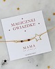 złote naszyjniki MAMA - Magicznej Gwiazdki - Alfabet Morse'a - Naszyjnik 1