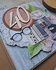 kartki scrapbooking Kobieca kartka na 40-stkę/40-ste urodziny 1