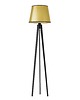 lampy podłogowe Drewniana lampa stojąca w stylu glamour do salonu CURACAO MIRROR 1