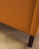 sofy i szezlongi Sofa skórzana pomarańczowa, duński design, lata 70, produkcja: Dania 6
