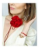 chokery Jedwabny czerwony choker 1