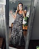 sukienki maxi damskie Nekki Long Zebra Black 1