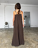 sukienki maxi damskie Sukienka Motion chocolate maxi 1