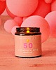 świece zapachowe Świeca sojowa w szkle na 50 urodziny 1