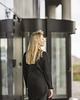 bluza bez kaptura damska Bawełniana bluza bez kaptura NORA czarna 2