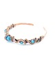 bransoletki wire wrapping Ozdobna bransoleta mankietowa z apatytem 9