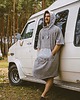 moda - inne Surf poncho plażowe POPIEL  man, ręcznik kąpielowy 4