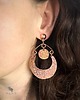 kolczyki z miedzi Kolczyki miedziane handmade 1
