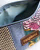 kosmetyczki Turkusowa kosmetyczka patchwork róża 2