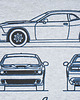 t-shirty męskie koszulka DODGE CHALLENGER NEW GRAY tshirt 4