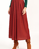 spódnice midi Marszczona ceglana spódnica maxi 1