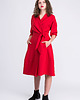 sukienki midi damskie Sukienka- Płaszcz LAUREN Red 2