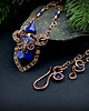 wisiory Naszyjnik perfumetka z lapis lazuli wire wrapping 7