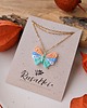wisiory Uroczy pastelowy wisiorek motyl, rustykalne akcesoria, biżuteria w stylu boho 1