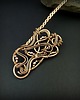 zakładki do książek Ozdobna miedziana zakładka do książki wire wrapping 3