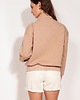 bluza bez kaptura damska BIND bluza warm taupe 2