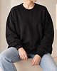bluza bez kaptura damska Bluza damska 1 z 2 oversize z dużą kieszenią i surowym wykończeniem 3