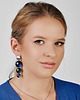 kolczyki szklane Dwukolorowe kolczyki o perłowym blasku Meyra e6/m28 1