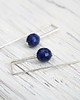 kolczyki srebrne Sodalit i srebro 4