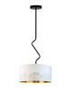 lampy wiszące Czarna lampa wisząca do salonu LED LOZANNA GLAM w kolorze czarnym 4