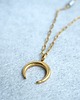 kolie Naszyjnik Księżyc złoty 2
