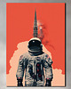 plakaty Apollo 11 - Plakat - Druk - Minimalistyczny Kolaż, NASA, kosmos #7 1