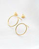 kolczyki pozłacane Złote kolczyki koła 2
