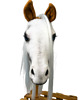 zabawki - inne Realistyczny Hobby Horse palomino - biały/biała 5