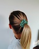 gumki do włosów Gumka jedwabna, scrunchie, frotka królowa szmaragdów MIDI 3