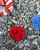 gumki do włosów Vibrant red crochet scrunchie 2