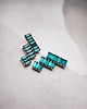 kolczyki pozłacane Kolczyki pozłacane SALT emerald 2