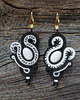 kolczyki soutache Czarno-białe kolczyki soutache 3