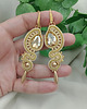 kolczyki soutache Długie złote kolczyki, ślubne kolczyki, kolczyki na ślub, kolczyki sutasz 1