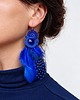 kolczyki soutache Kolczyki soutache z piórkami 1