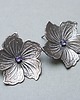 kolczyki srebrne Kolczyki srebrne Flower /violet/  4