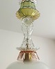 lampy wiszące Lampa wisząca szklana artdeco prl vintage retro żyrandol 1