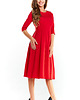 sukienki midi damskie Sukienka midi N042 czerwony 1