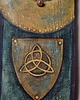 obrazy Trinity, oryginalny obraz na desce kobieta Triquetra 2