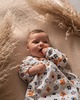 sukienki dla dziewczynki Sukienka EMILY z muślinu z ozdobnym guziczkiem, ecru w kwiaty 2
