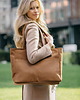 torby na ramię Torba NA LAPTOP Shopper z nubuku tapicerskiego w kolorze camel 4